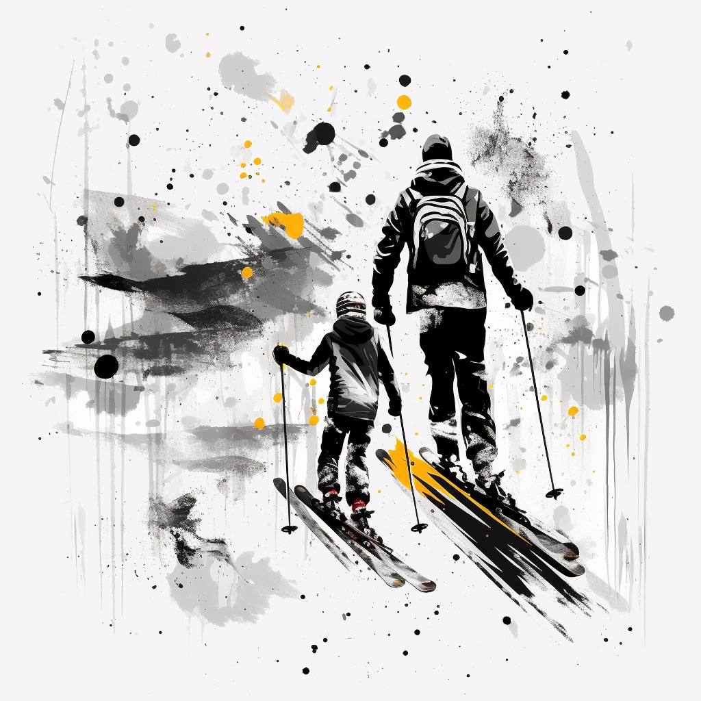 Dzięki sklepowi online PrestaShop Dobre Narty rodzic z dzieckiem nabyli dobry sprzęt narciarski.